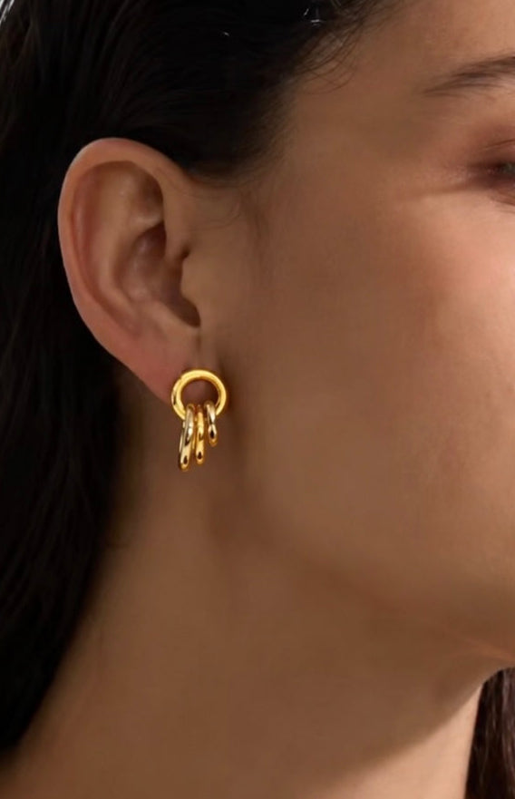 Aretes 3 aros