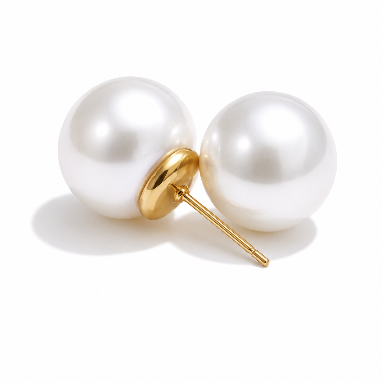 Aretes perla sencillo