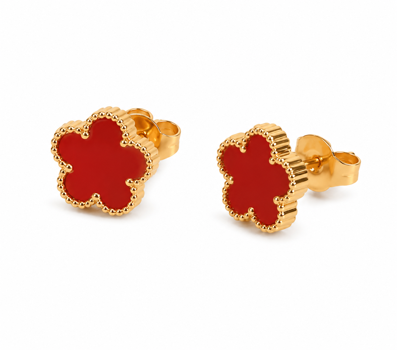 Aretes pequeños flor