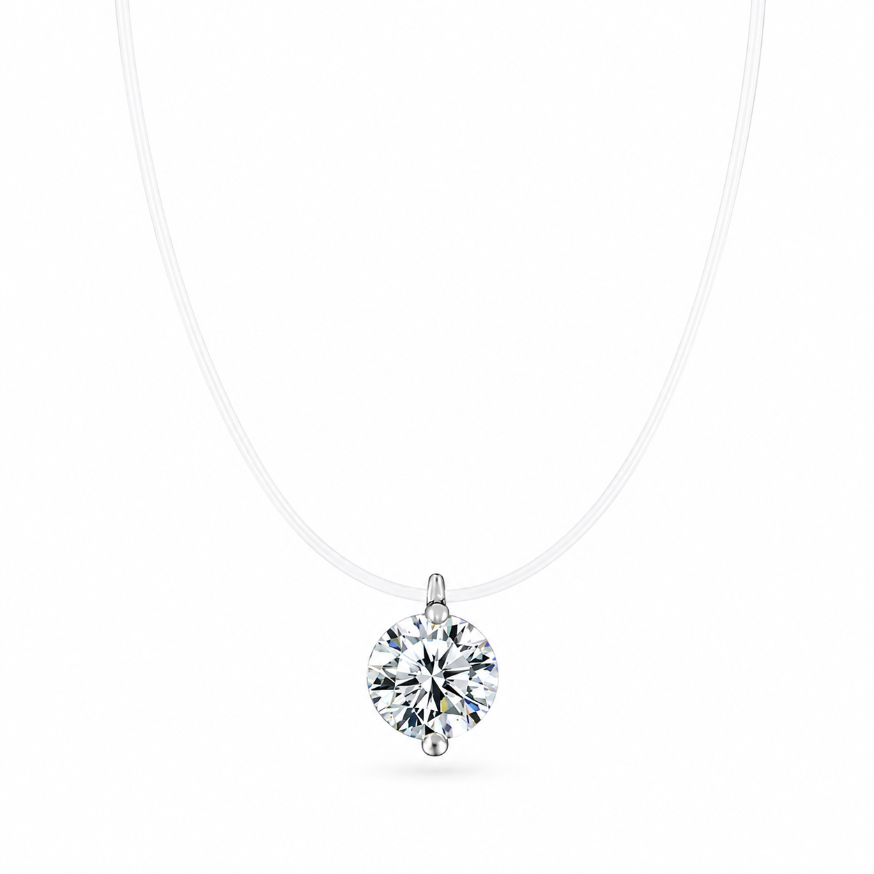 Collar invisible brillo