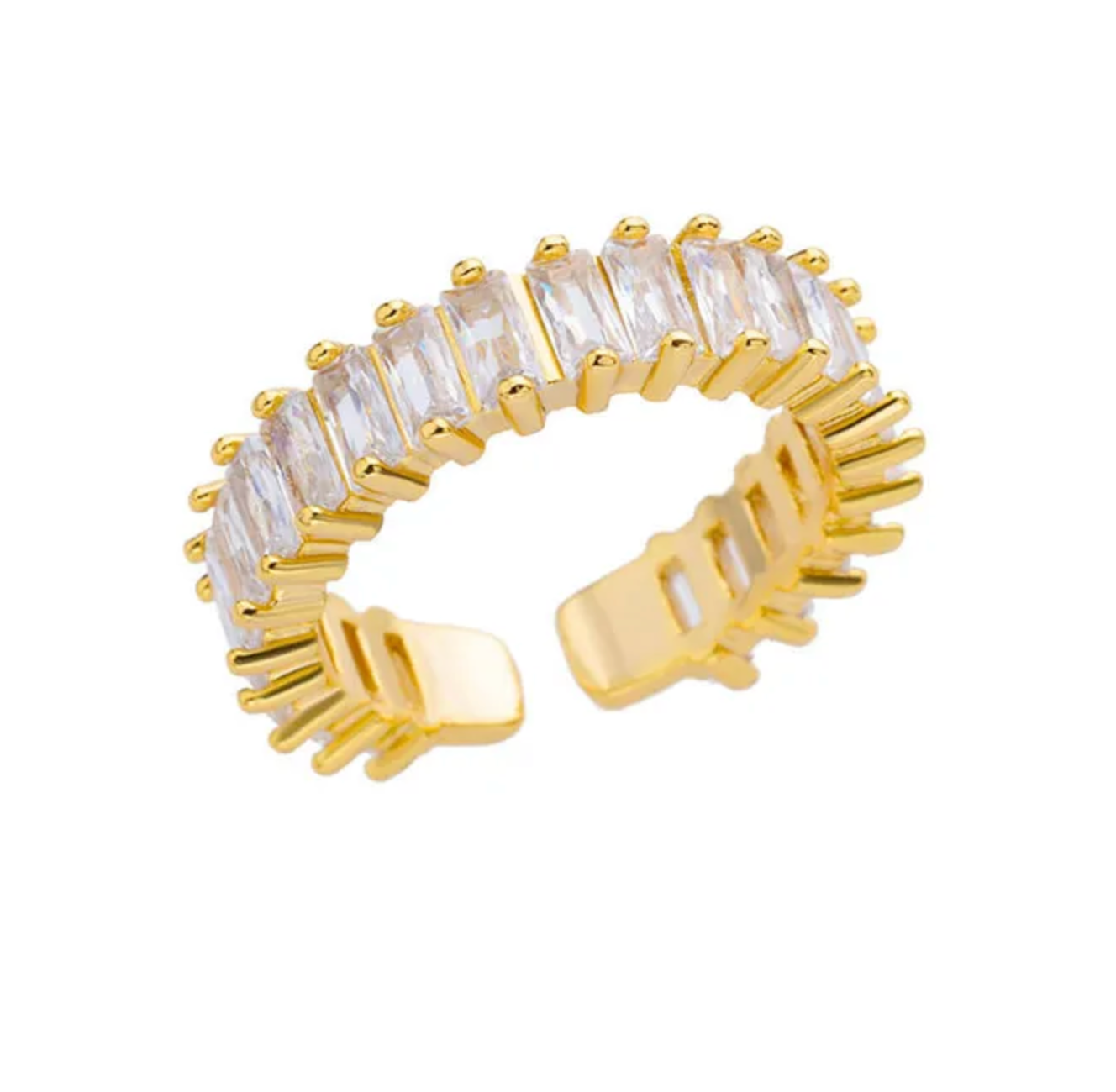Anillo churumbela grueso dorado