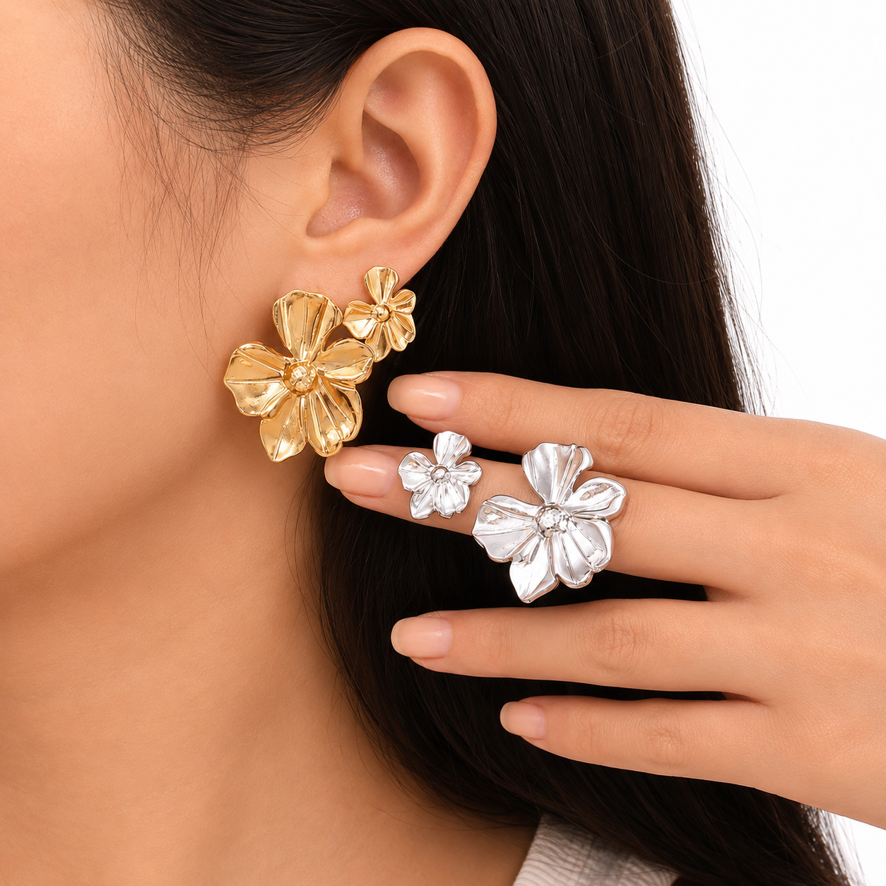 Aretes flores octubre