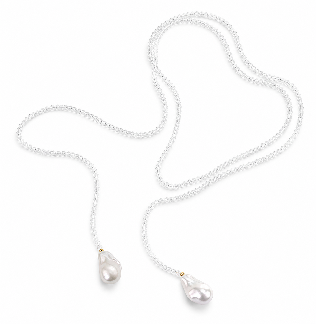 Collar largo transparente