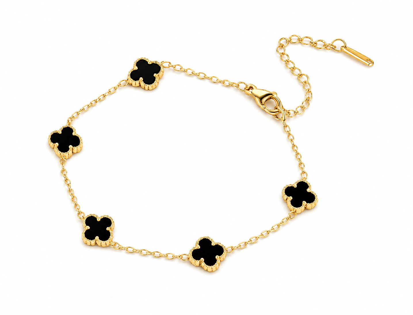 Pulsera flor dorada chica