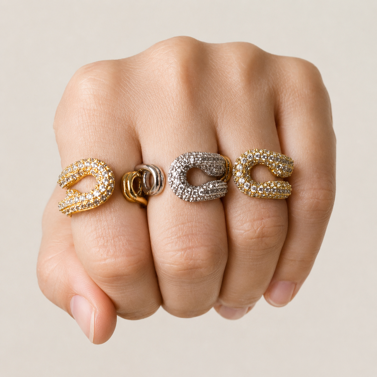 Anillo seguro brillo