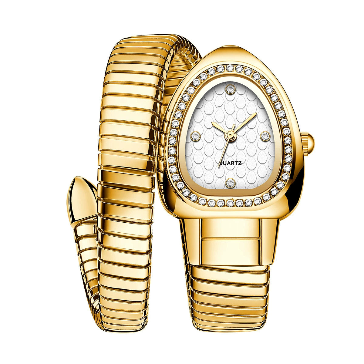 Reloj serpiente dorado