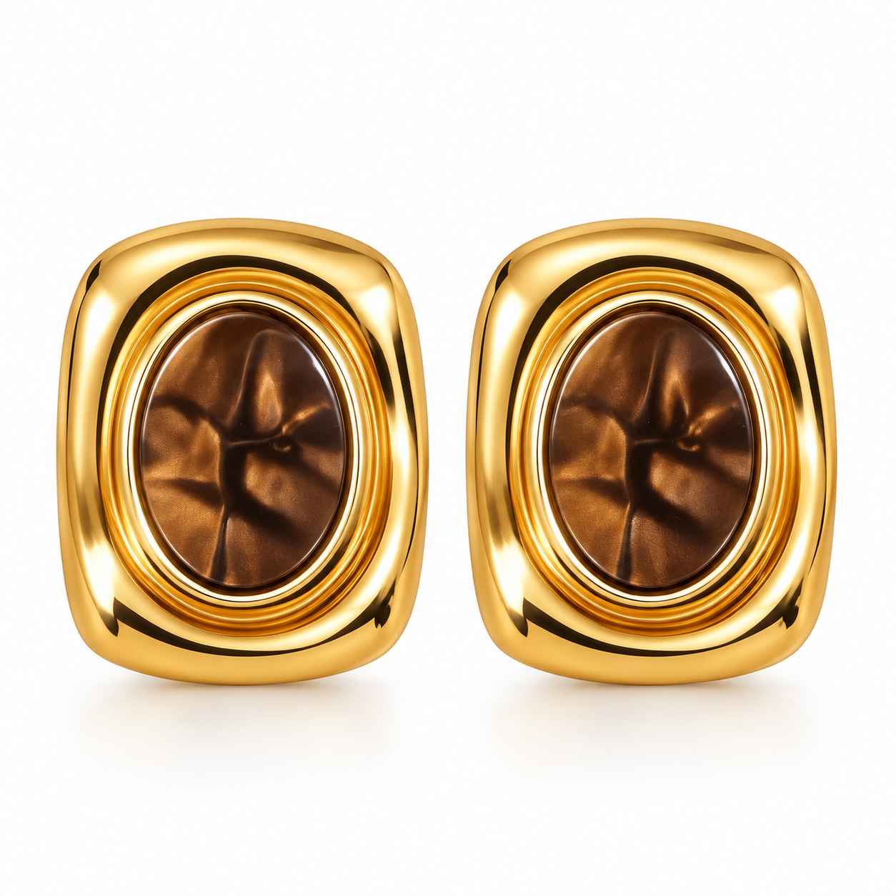 Aretes ojo de tigre