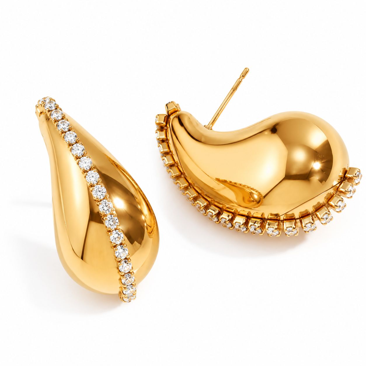 Aretes gota brillo
