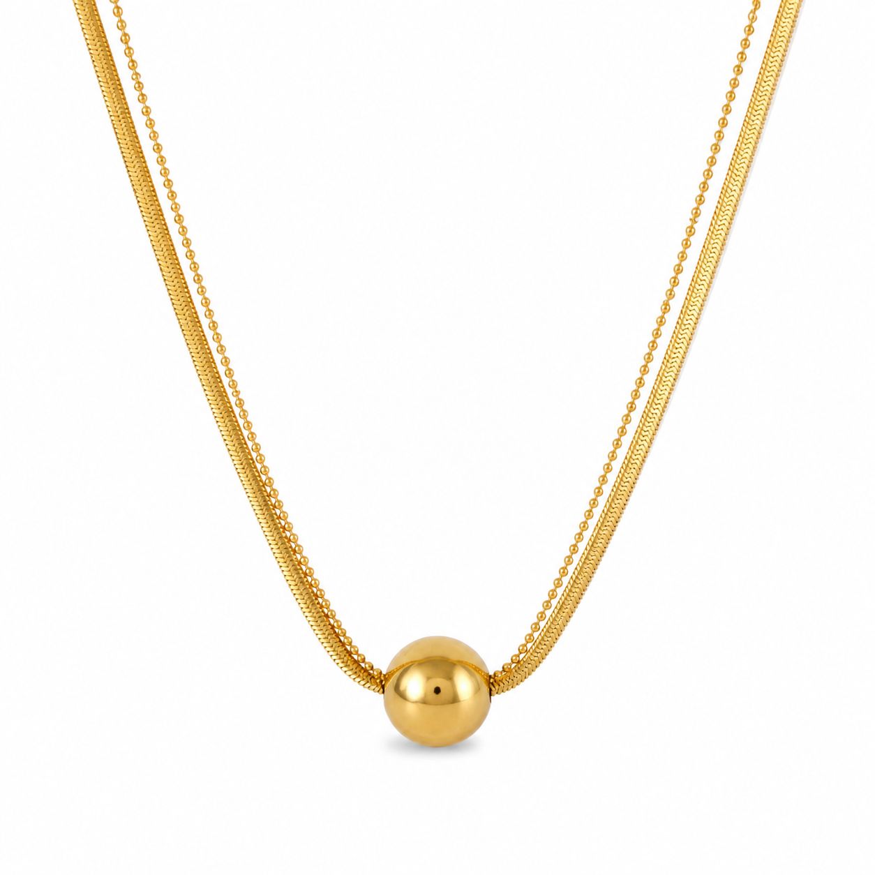 Collar doble cadena