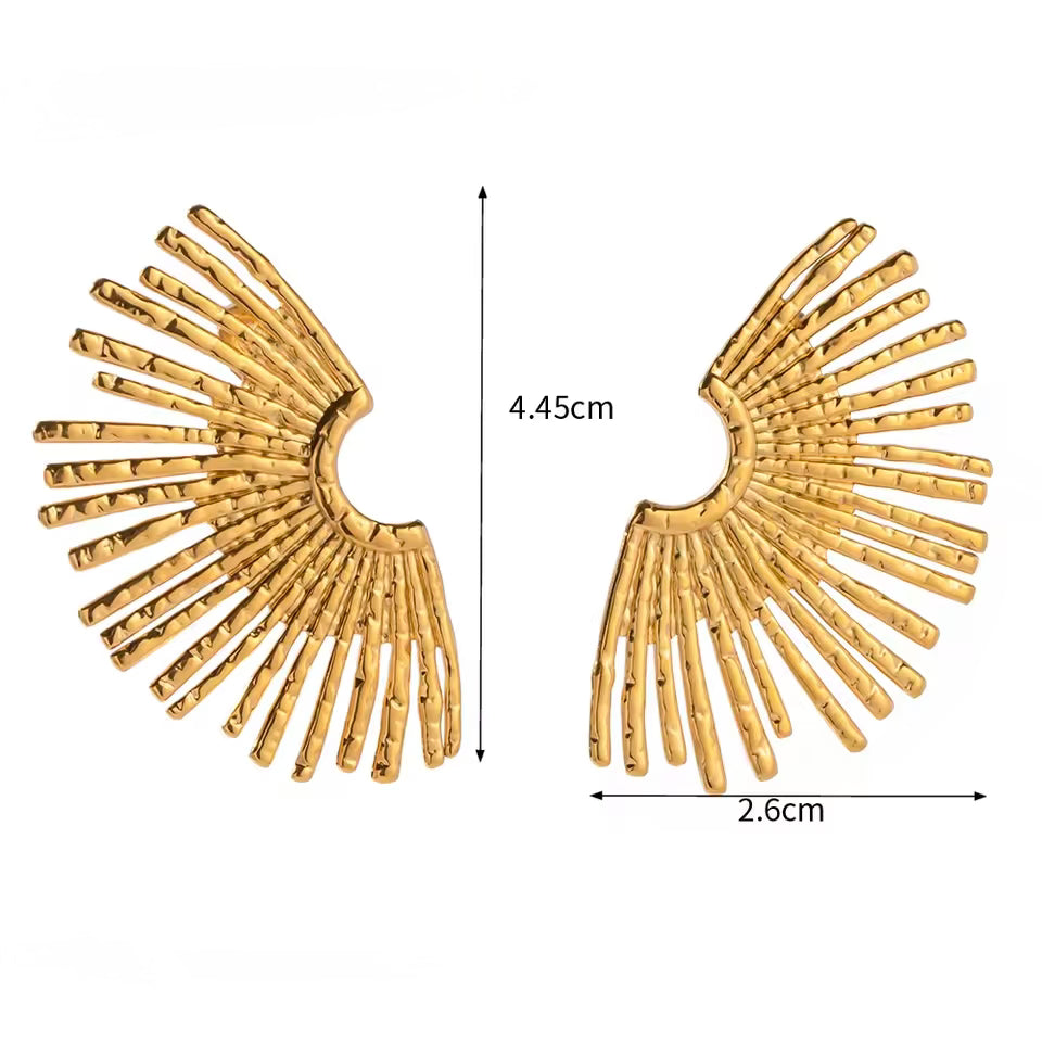 Aretes abanico