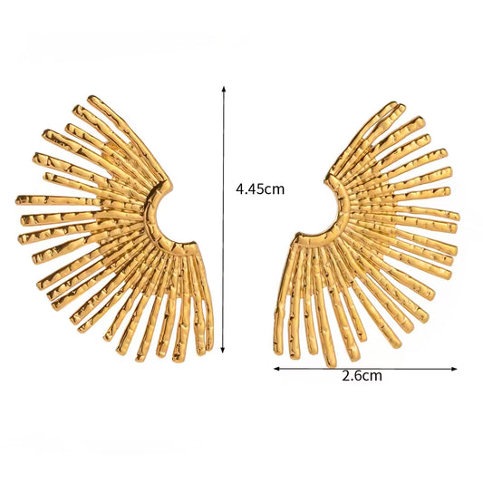Aretes abanico