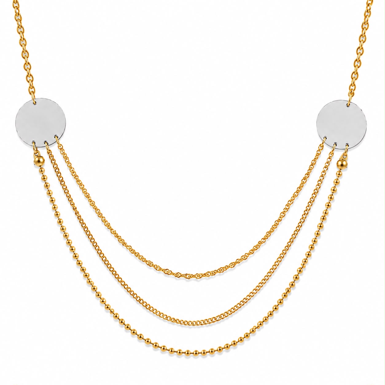 Collar domingo Triple cadena