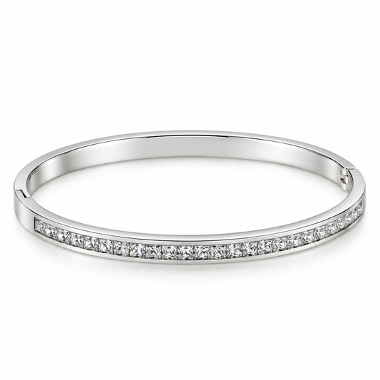 Brazalete brillos plateado