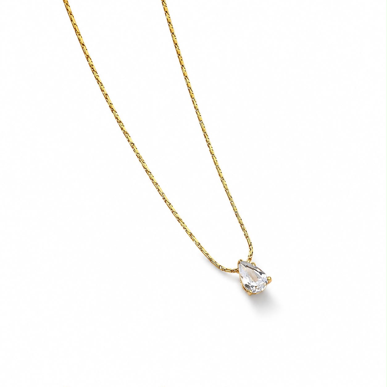 Collar gota brillo