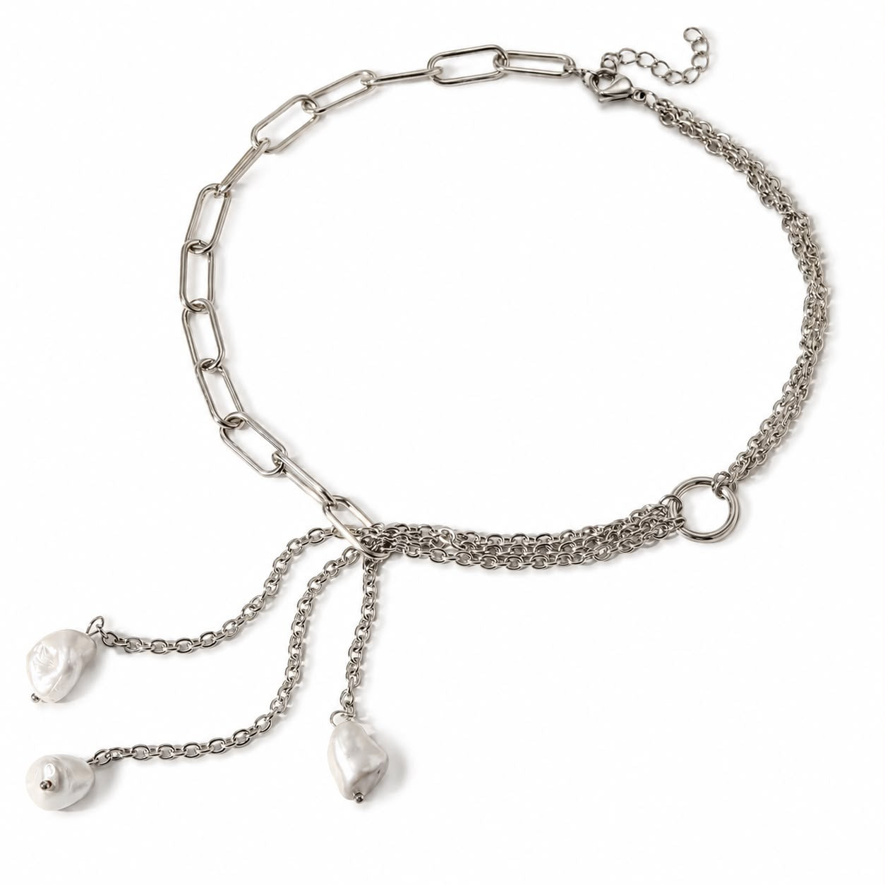 Collar triple perla