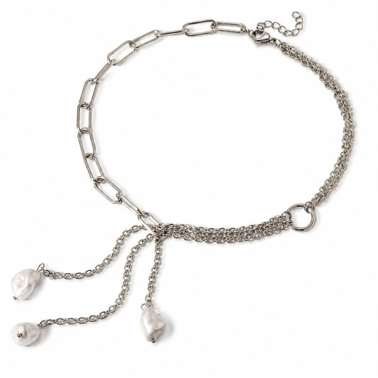 Collar triple perla