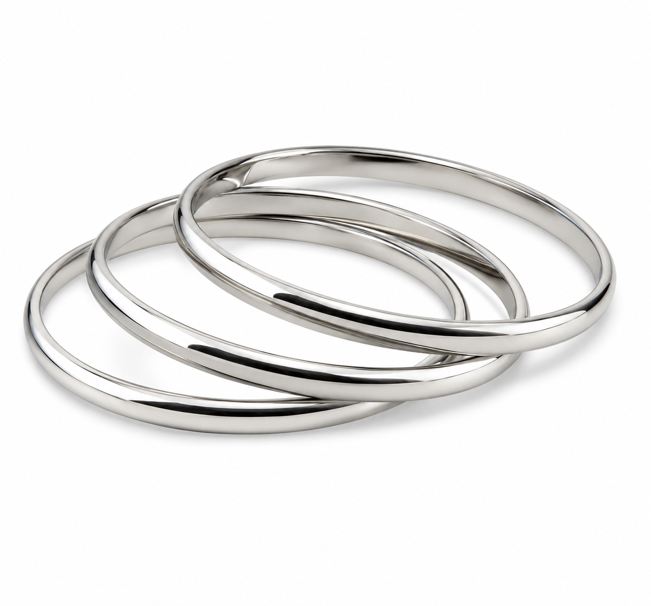 Trío pulseras round gruesas