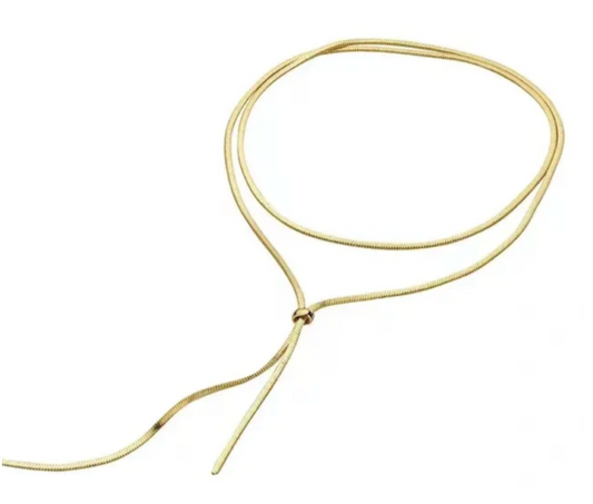 Collar corbatín largo