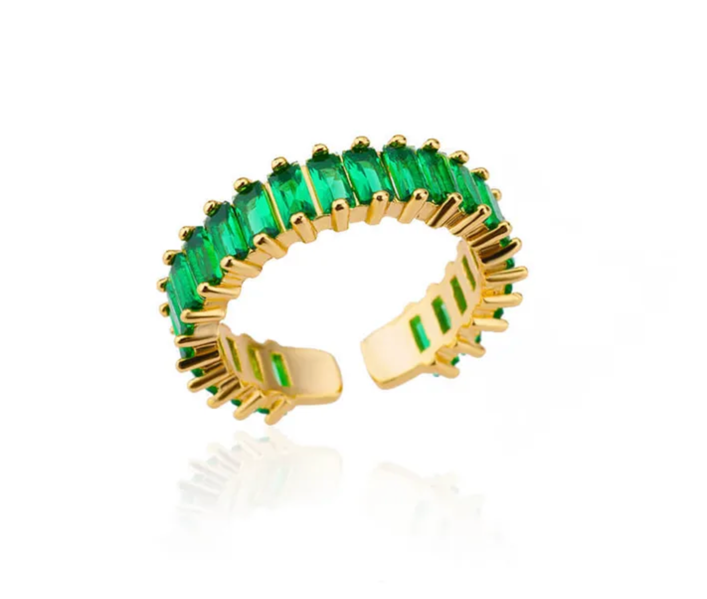 Anillo churumbela grueso dorado