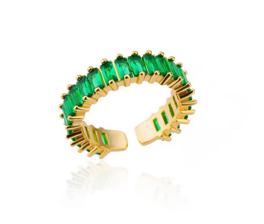 Anillo churumbela grueso dorado