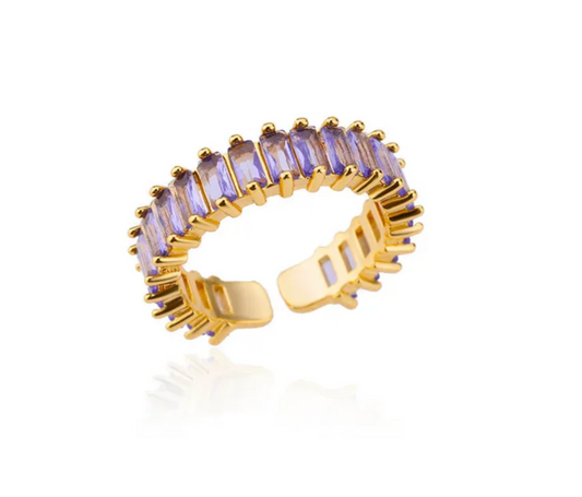 Anillo churumbela grueso dorado