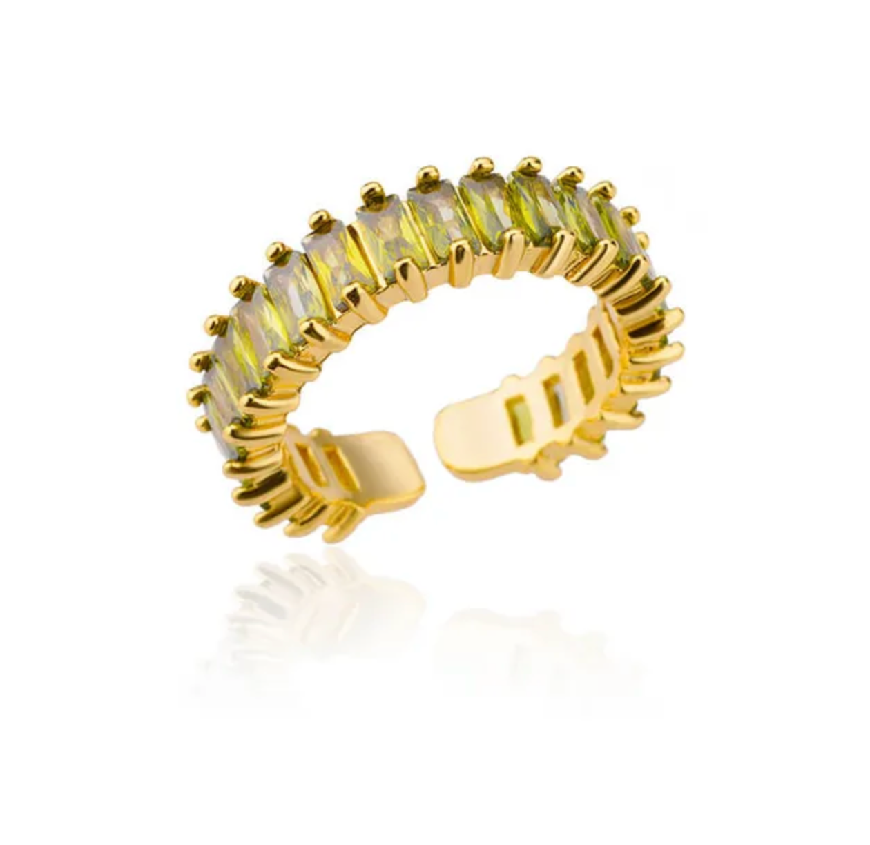 Anillo churumbela grueso dorado