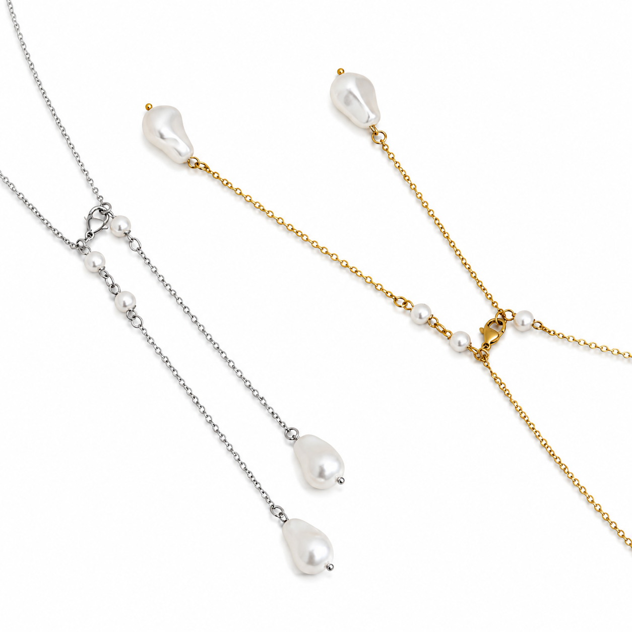 Collar largo perlas