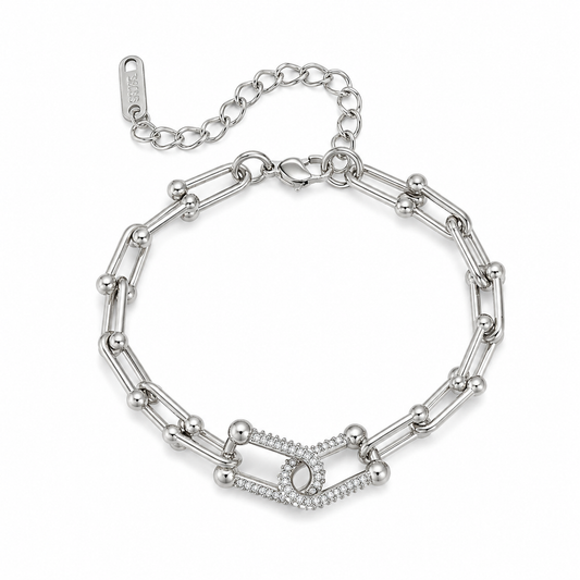 Pulsera eslabones brillos
