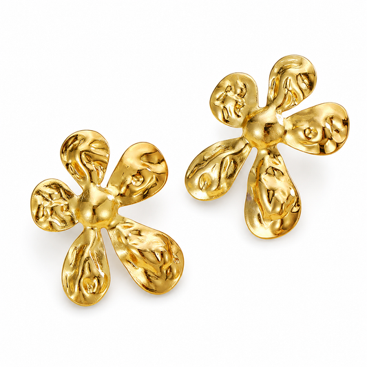 Aretes flor glam