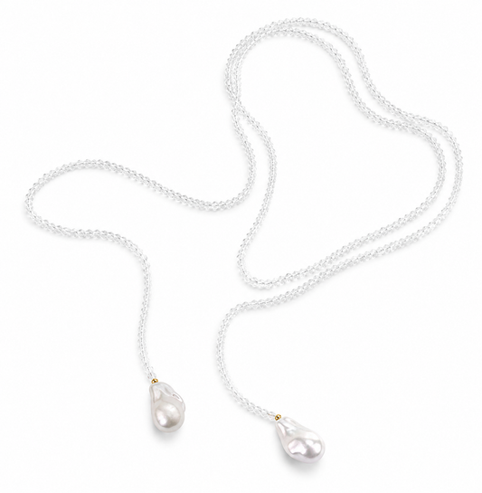 Collar largo transparente