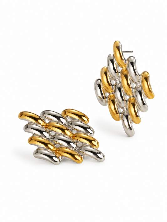 Aretes tejido