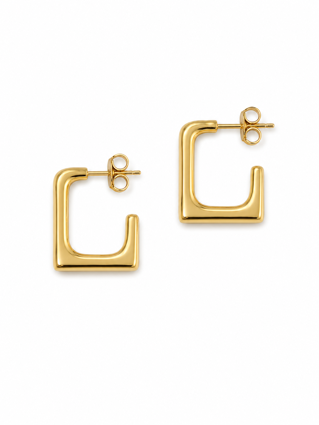 Aretes cuadrados