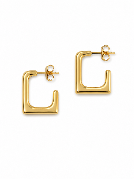 Aretes cuadrados