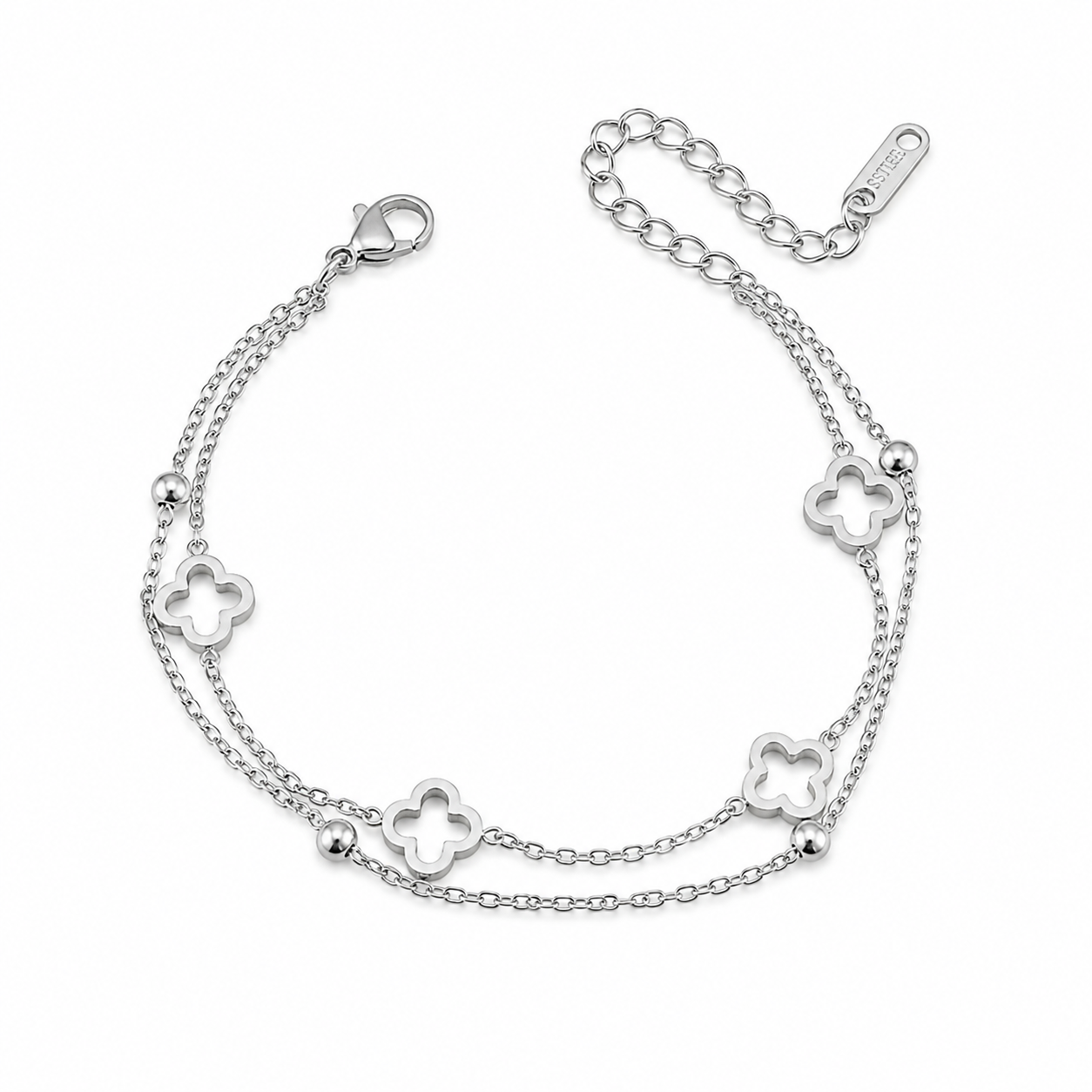 Pulsera doble flor