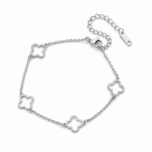 Pulsera flor hueca