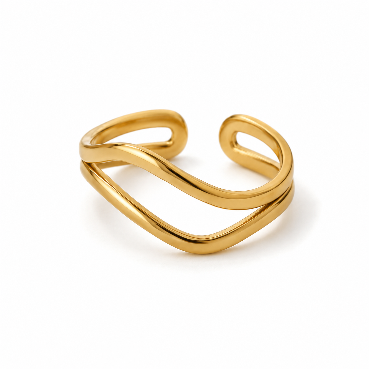 Anillo doble ola