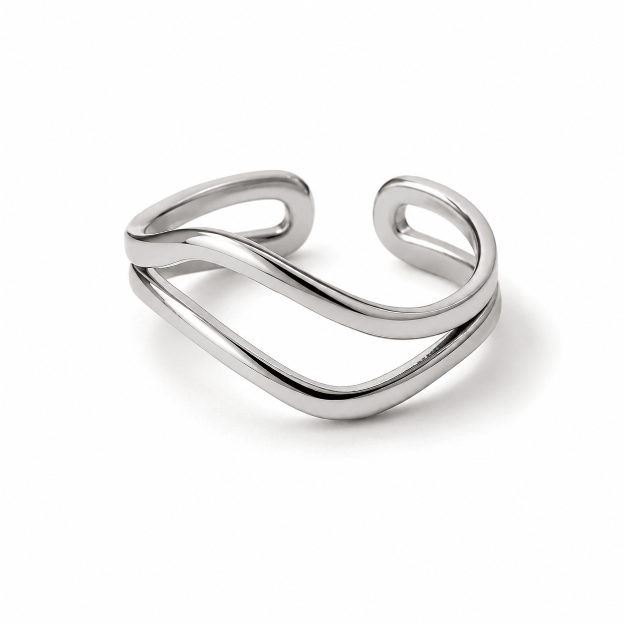 Anillo doble ola