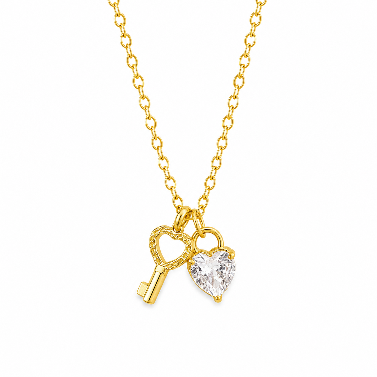 Collar llave corazón