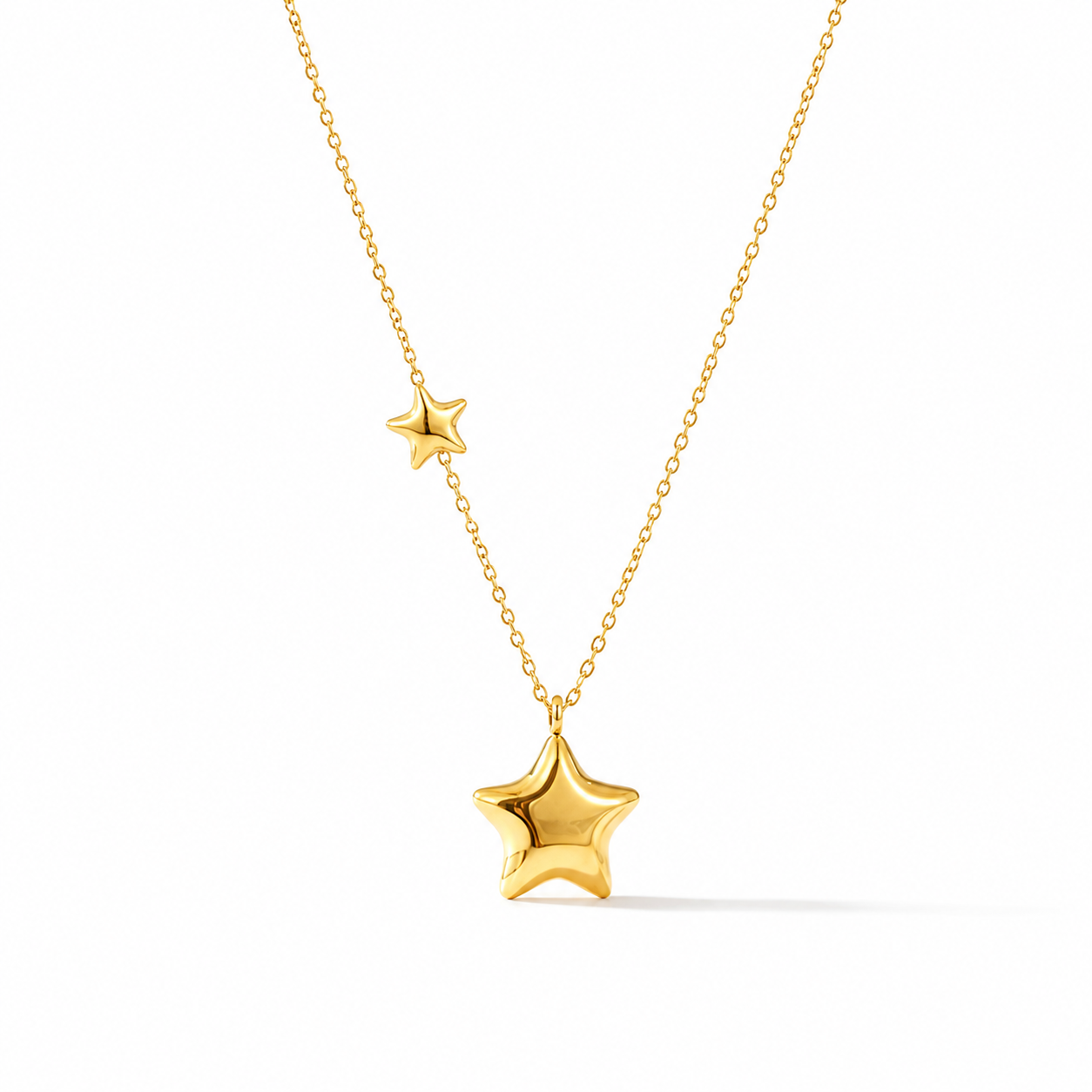 Collar doble estrella globo