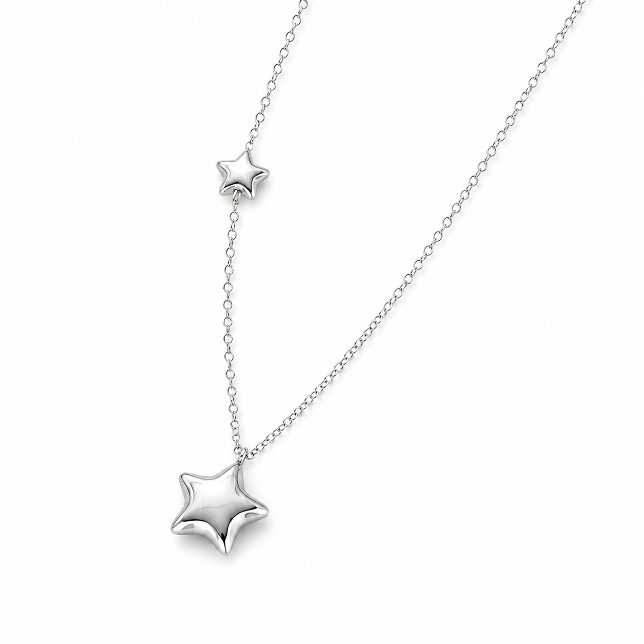 Collar doble estrella globo