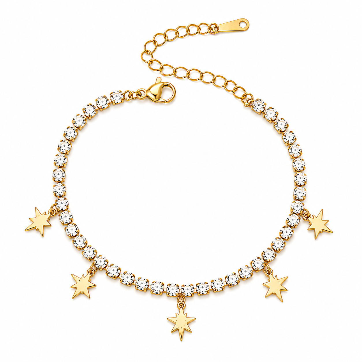 Pulsera tenis estrellas