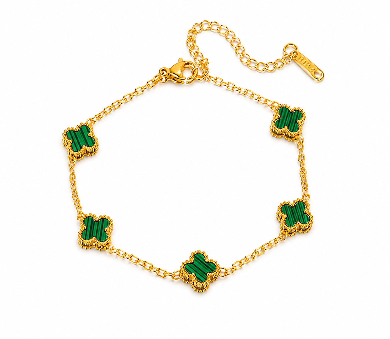 Pulsera flor dorada chica