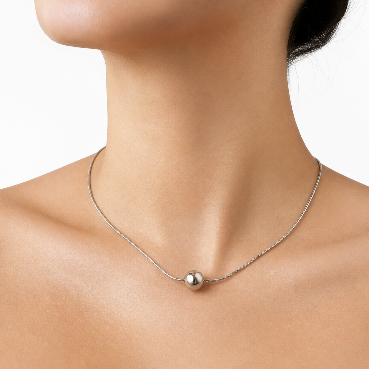 Collar bolita unica