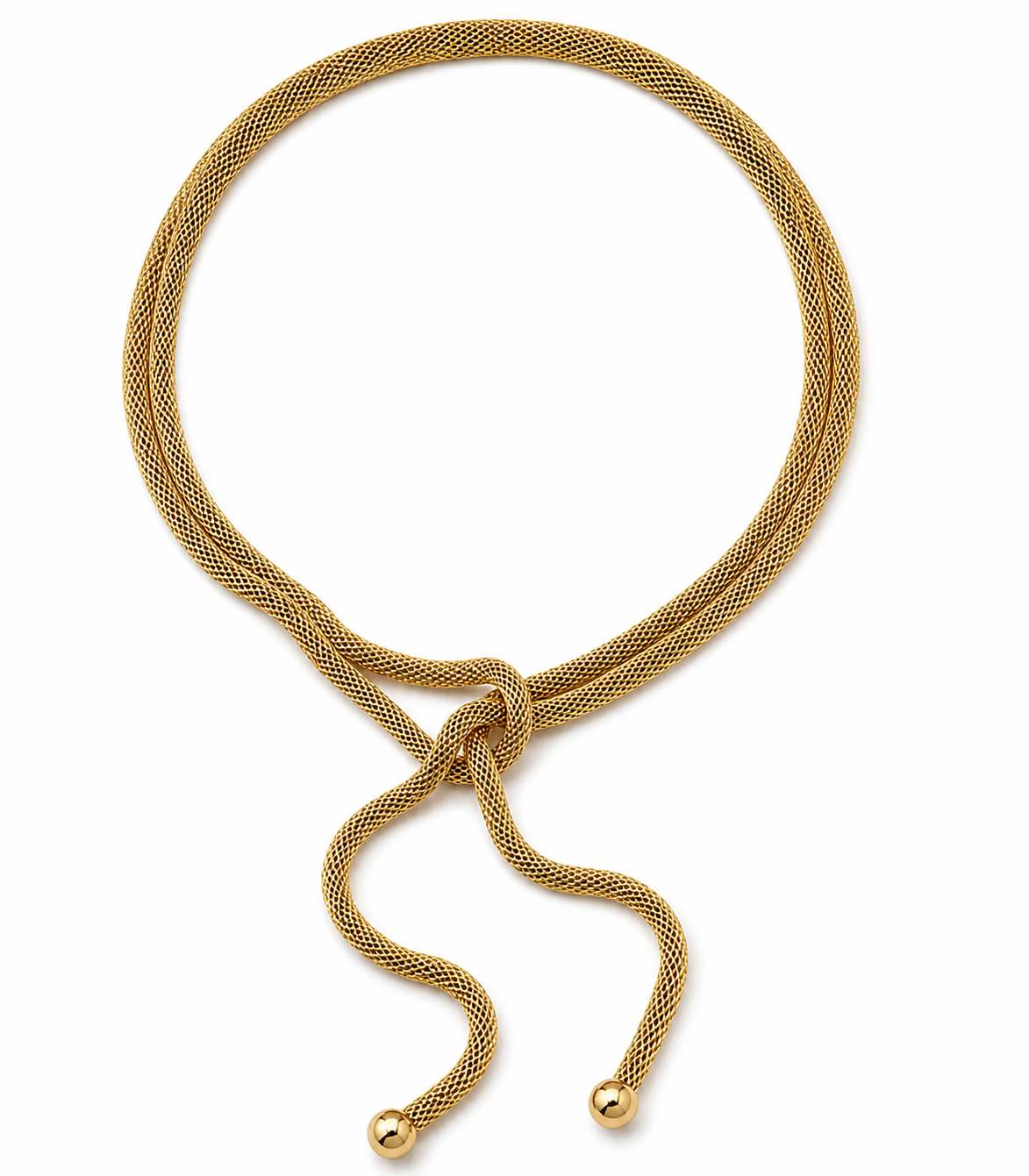 Collar largo acero serpiente