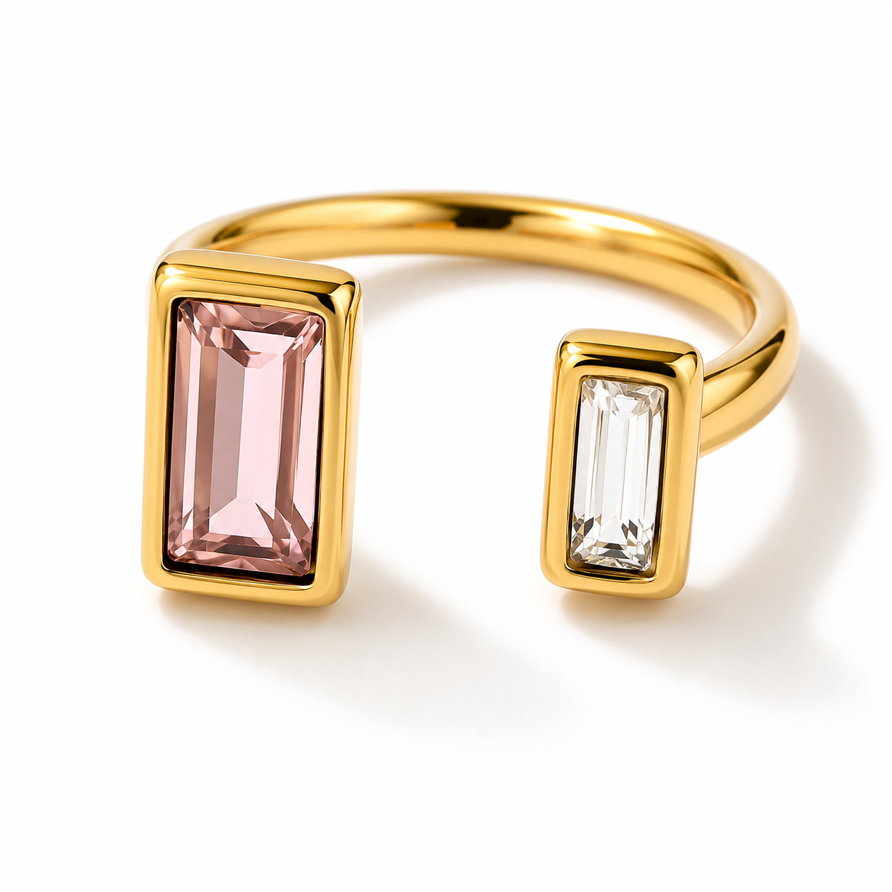 Anillo ZIrconia rectángulo