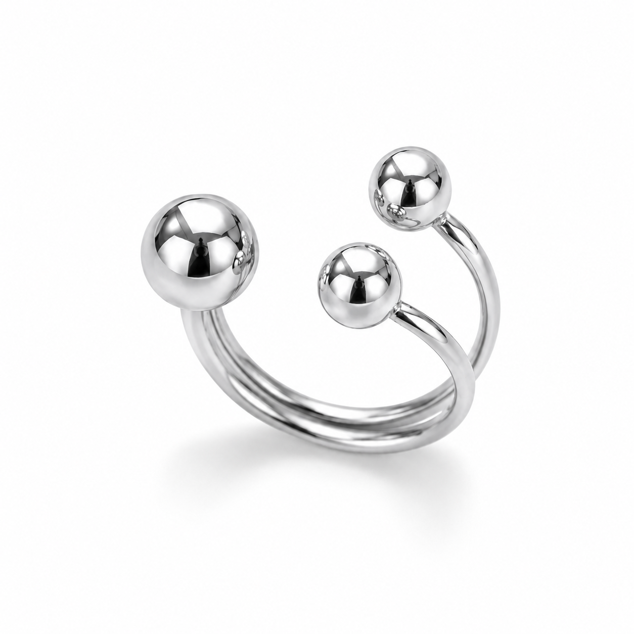Anillo tres bolitas