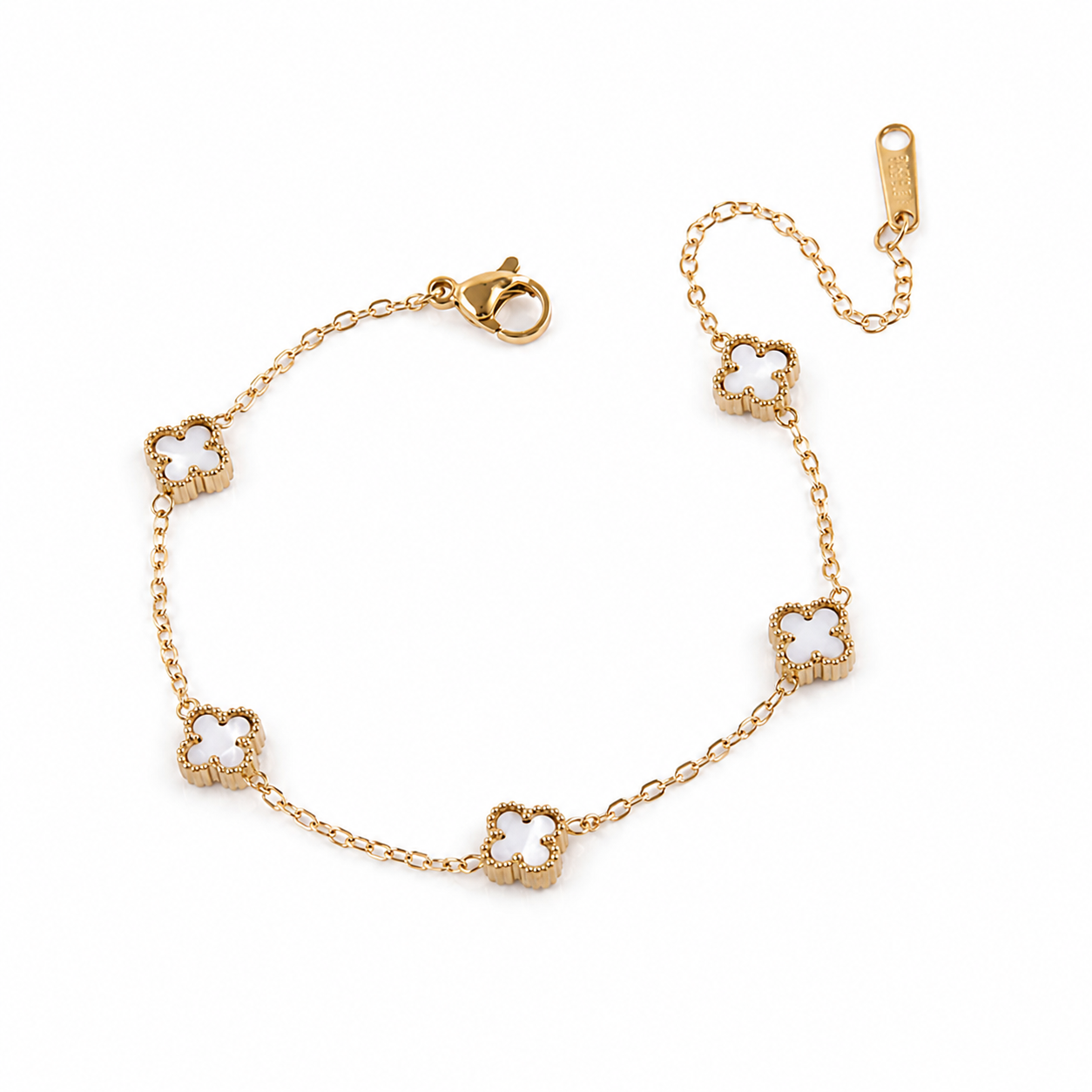 Pulsera flor dorada chica