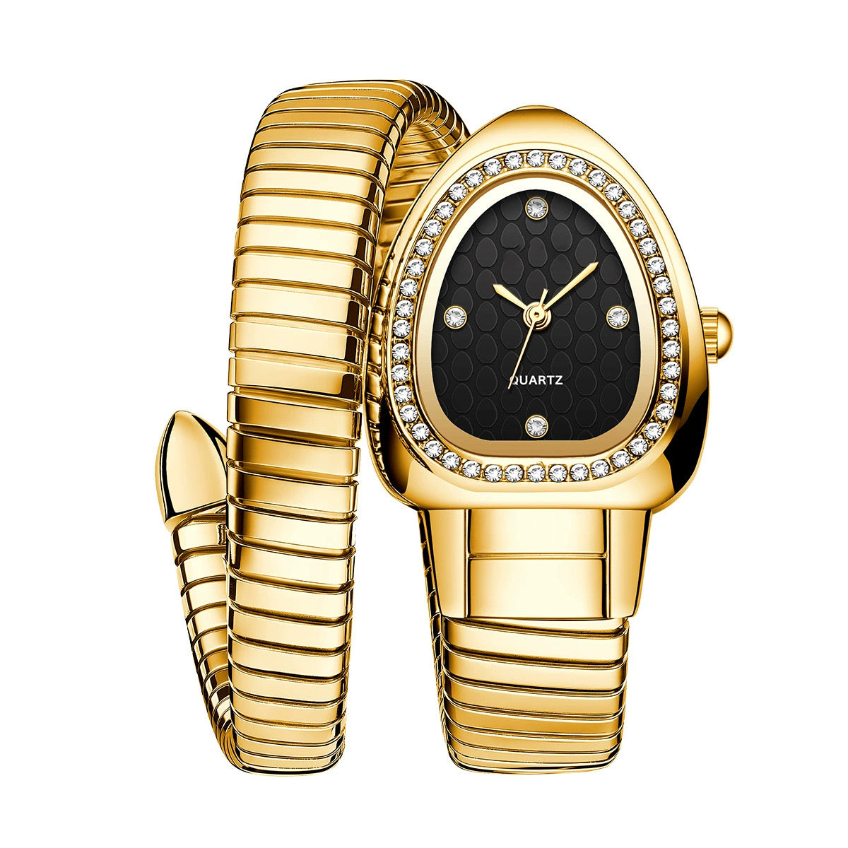 Reloj serpiente dorado
