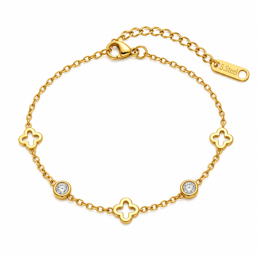Pulsera flor baby hueca