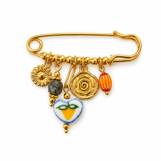 Broche multicolor